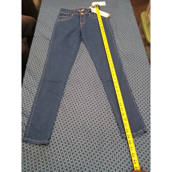 WAIST 28 INCHES SIZE 5 SKINNY JEANS STRETCH DENIM PUSH UP  5-4 CTP16 SZ5 - Picture 8 of 11